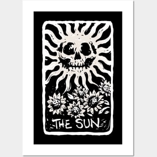 The Sun Skeleton Skull Tarot Card Posters and Art